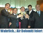 Wahrlich... vom 12.12.2006: Air Dolomiti feiert im Spazio Italia am Flughafen (Foto: Daniela Böhme)